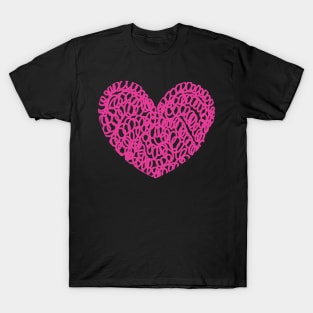 Copy of Copy of Valentine love you heart T-Shirt